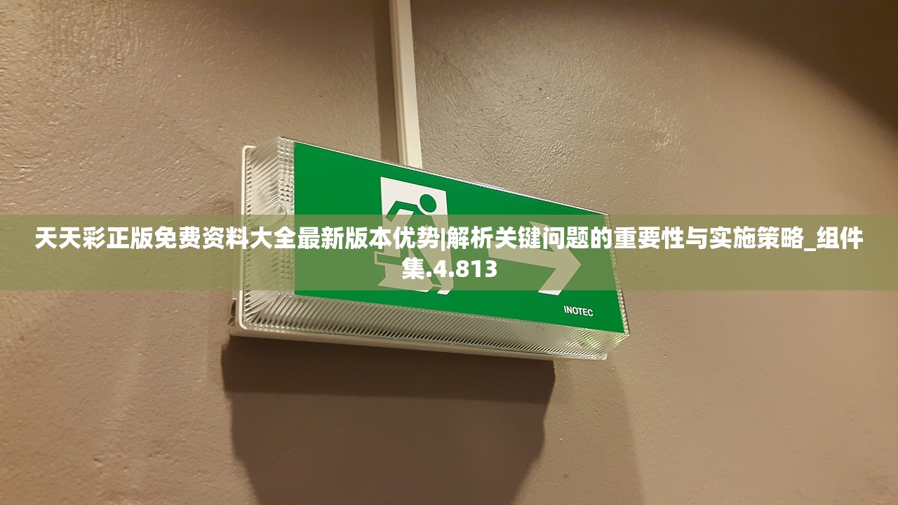 天天彩正版免费资料大全最新版本优势|解析关键问题的重要性与实施策略_组件集.4.813